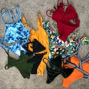 ZAFUL BIKINI LOT - 8 bikinis Size S